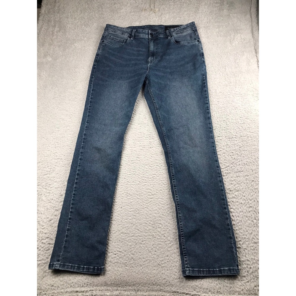 The Perfect Jean NYC Slim Thick Jeans Mens 38 (37X32) Dark Wash Stretch Denim